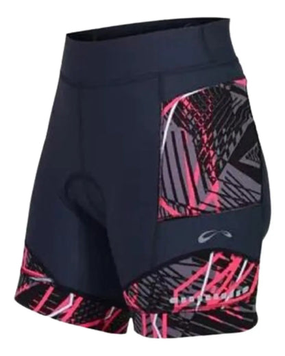 Shorts Feminino Sol Matrix Azul Rosa E Grafite - Tamanho Gg