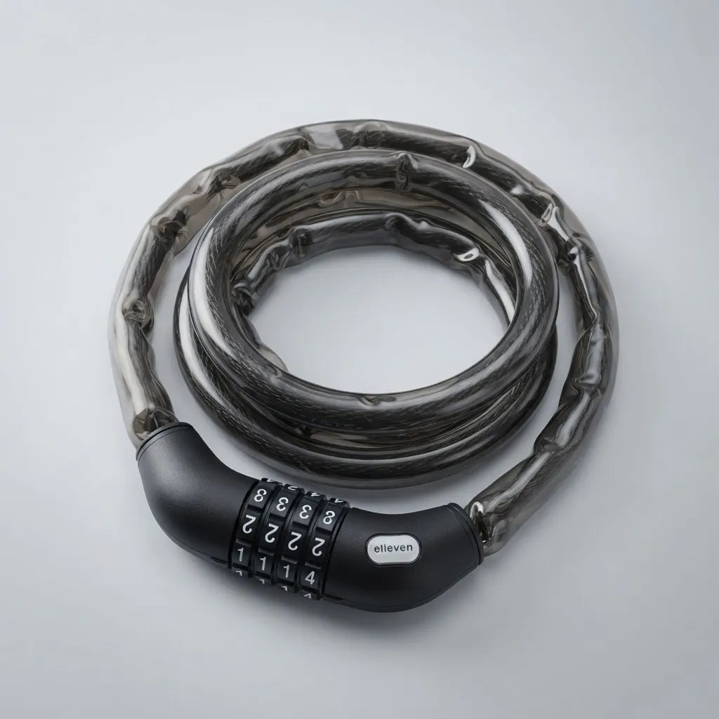 CADEADO ESPIRAL CORRENTE SEGREDO 4MM X 900MM PRETO