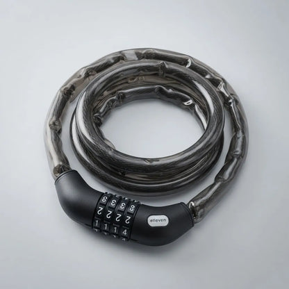 CADEADO ESPIRAL CORRENTE SEGREDO 4MM X 900MM PRETO