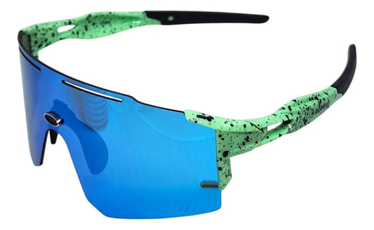 OCULOS CICLISMO XQ550 LENTE POLICARBONATO COLORS UV400 VERDE AGUA