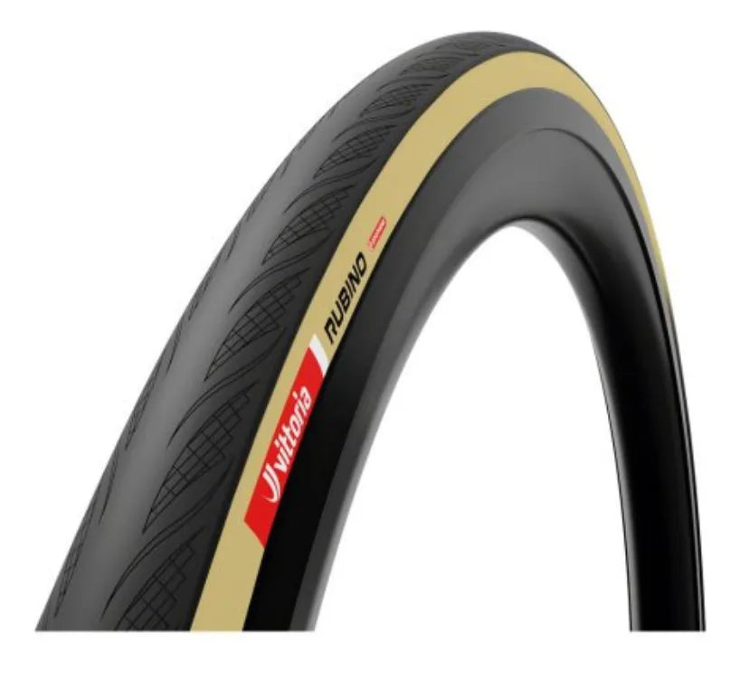 Pneu Road Vittoria Rubino V 700x30 Câmara/dobrável Prt/bege