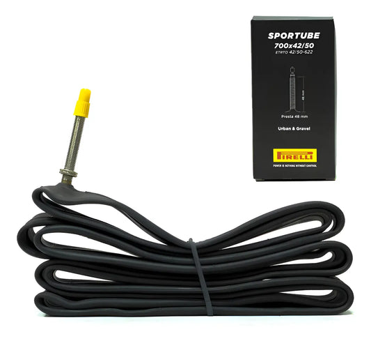 Câmara Pirelli 700x42/50 Sportube Válvula Presta De 48mm
