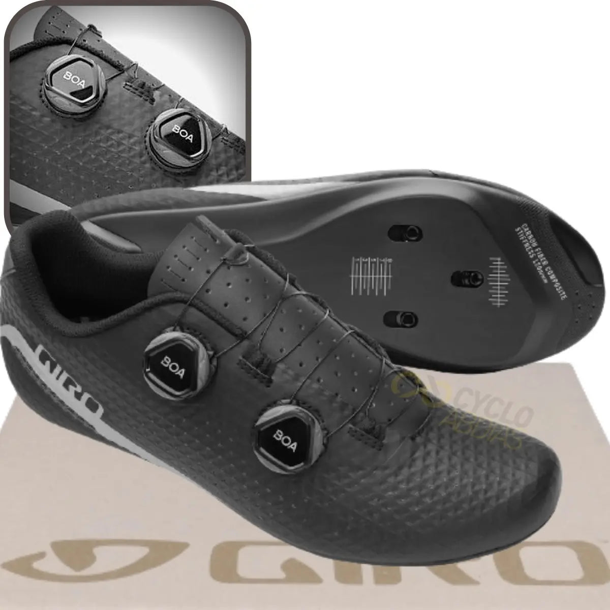 Sapatilha Feminina Road Giro Regime Preto