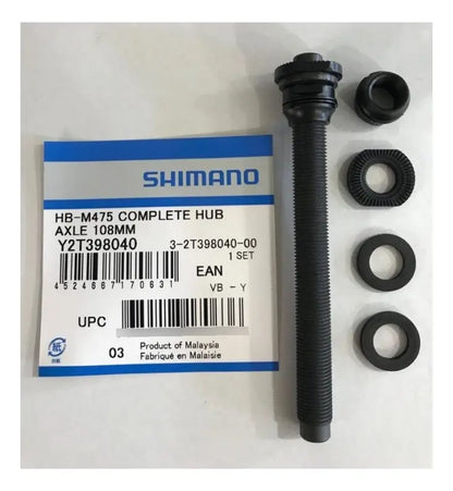 Eixo Completo P/ Cubo Dianteiro Shimano Hb-m475 108mm 4-1/4