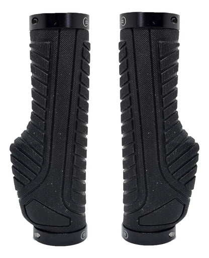 Manopla Elleven Ergonômica Com Trava Em Borracha Preto 132mm