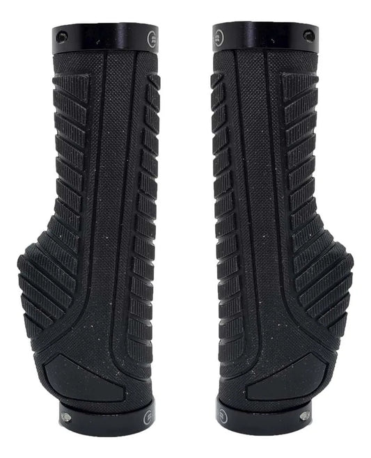 Manopla Elleven Ergonômica Com Trava Em Borracha Preto 132mm