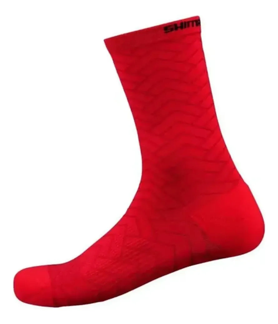 Meia Ciclismo Shimano Cano Alto Tam P-m (36-40) - Vermelho