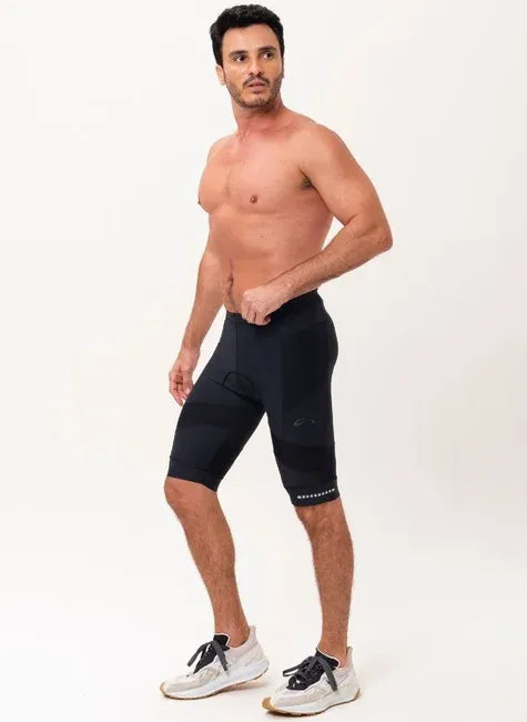 Bermuda Ciclista New Trip Masculina Preto - Tamanho Gg