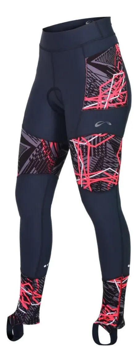 Legging Ciclista Matrix Feminino Tamanho P Preto E Rosa