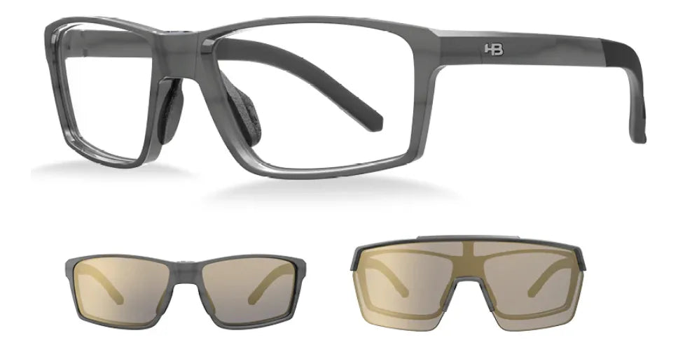 Óculos De Grau Hb Presto 2.0 Clip On Graphene Gold Chrome