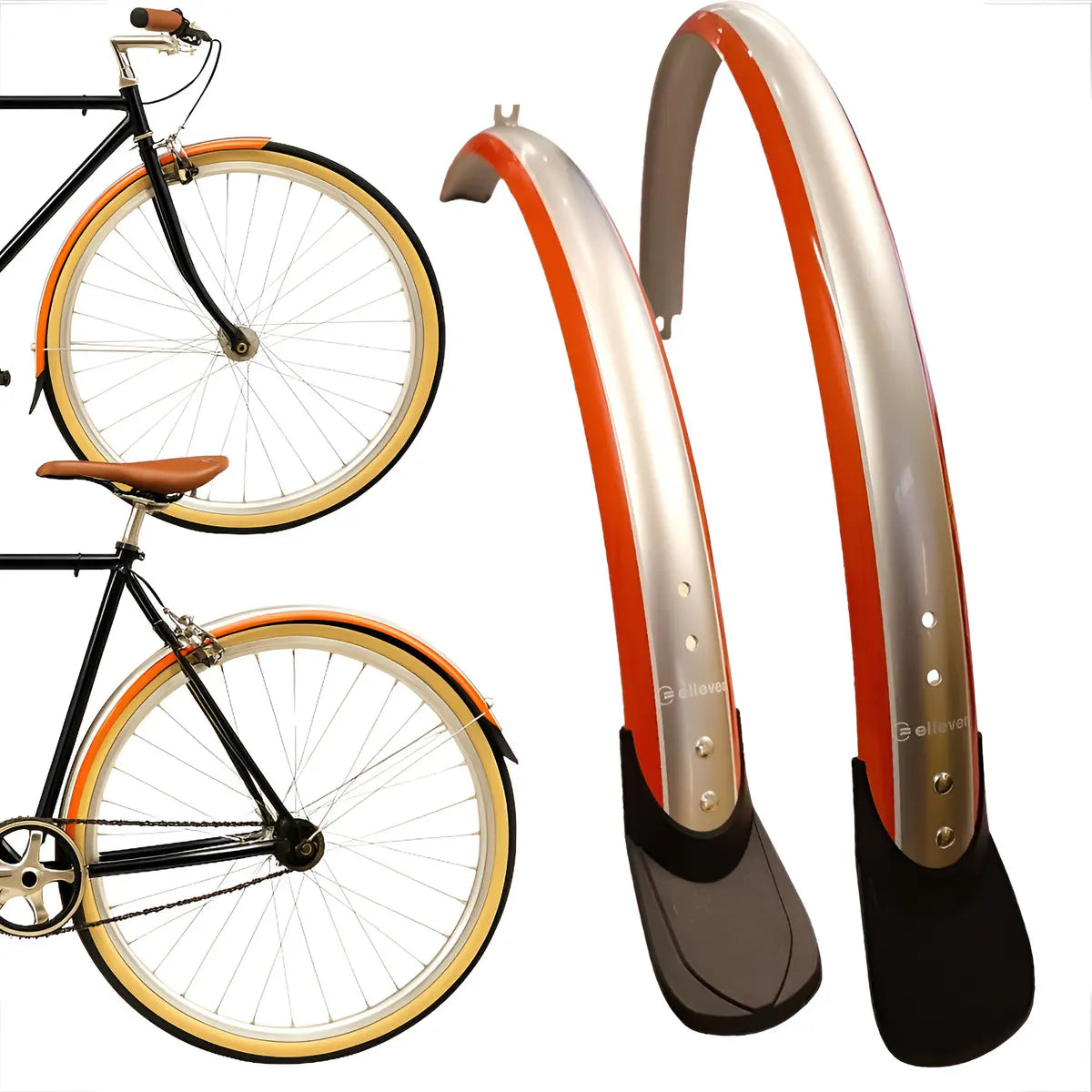 Paralama Bike 700c Pvc Com Hastes Diant/tras