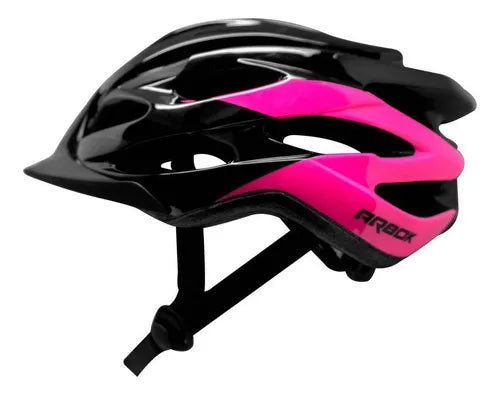 Capacete Ciclismo Arbok Raptor Vg1 Speed Mtb Preto Com Rosa