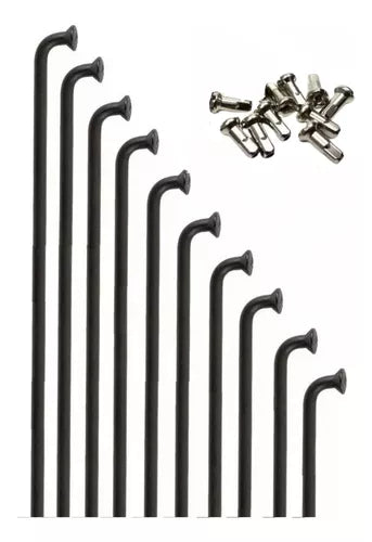Raio Inox Fino Shadar 2.0 Preto Com Niples - 10 Unidades