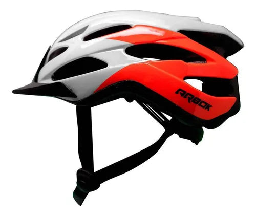 Capacete Ciclismo Arbok Raptor Vg1 Speed Mtb Branco Vermelho