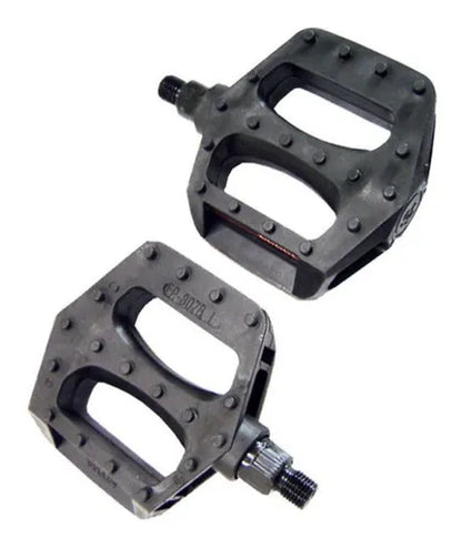 Par De Pedal Plataforma Feimin Fp-807b 9/16 Esferado - Preto