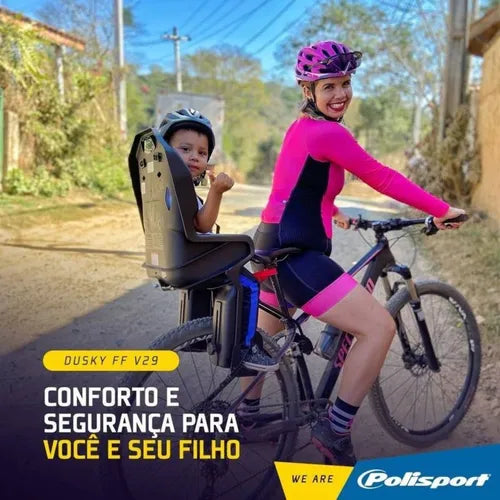 Cadeirinha Para Bicicleta Polisport Tras Dusky Ffv29 Pto Cz