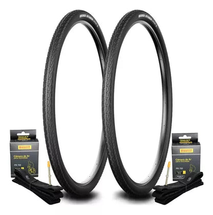Par De Pneu Kenda 700x38 Kwick Bitumen K1068 Com Câmaras