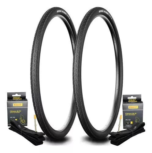 Par De Pneu Kenda 700x38 Kwick Bitumen K1068 Com Câmaras