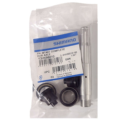 Eixo Traseiro Alumínio Completo Para Cubo Shimano FH-MT401