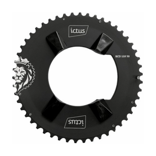 Coroa Ictus Indexada BCD 110 Assimétrica – 50 Dentes (Shimano 105 R7000)