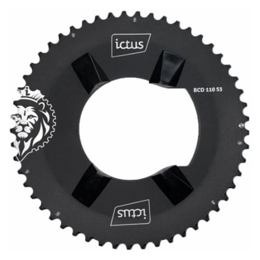 Coroa Ictus Indexada BCD 110 Assimétrica – 53 Dentes (Shimano 105 R7000)