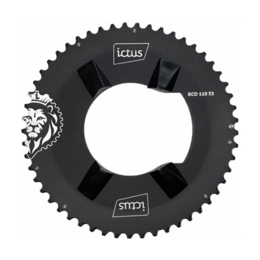 Coroa Ictus Indexada BCD 110 Assimétrica – 53 Dentes (Shimano Ultegra 6800)