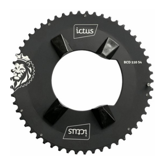 Coroa Ictus Indexada BCD 110 Assimétrica – 54 Dentes (Shimano Dura-Ace 9000)