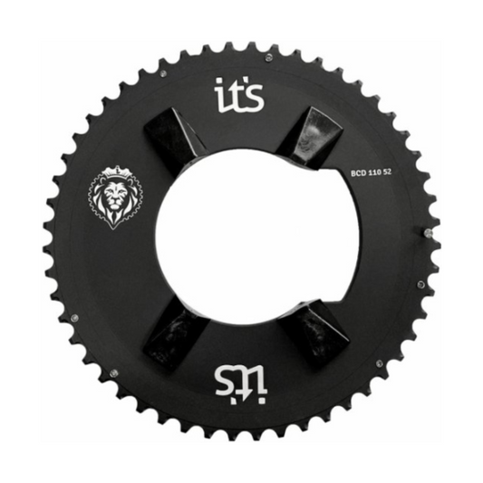 Coroa Ictus indexada BCD 110 assimétrica – 52 Dentes (Shimano 105 5800)