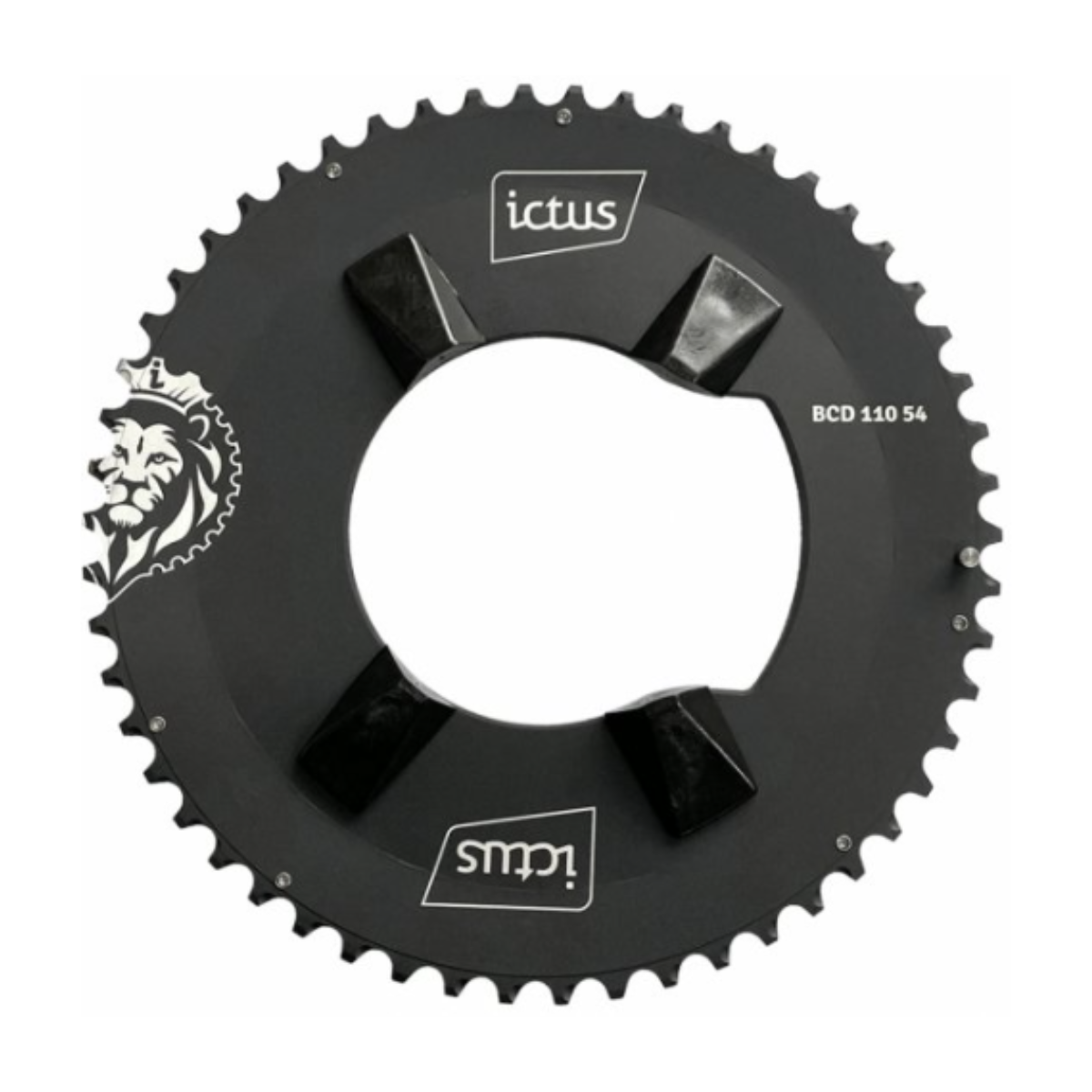 Coroa ICTUS Indexada Aero BCD 110 – 54 Dentes (Shimano Ultegra R8100)