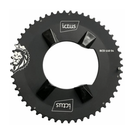 Coroa ICTUS Indexada Aero BCD 110 – 54 Dentes (Shimano Ultegra R8100)