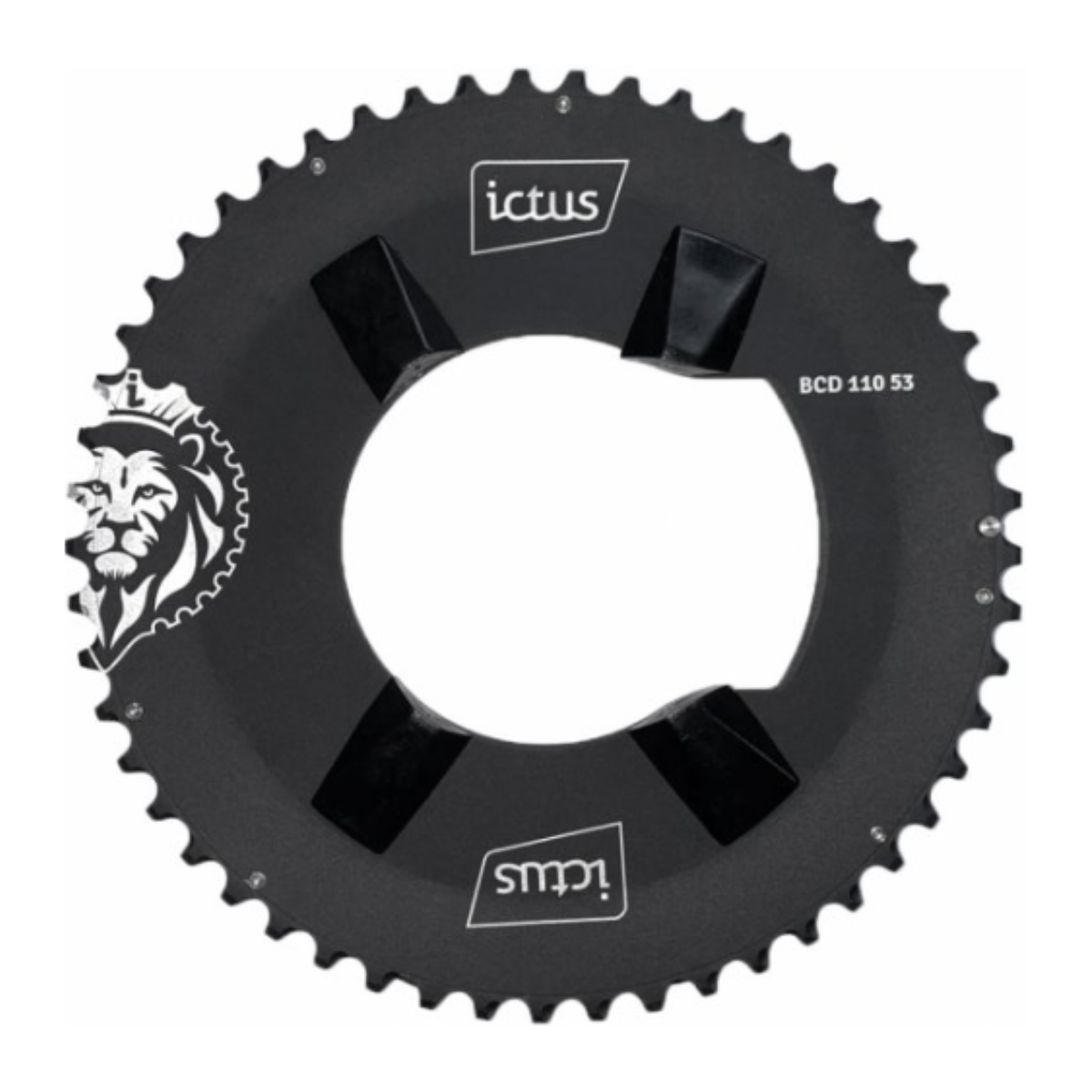 Coroa ICTUS Indexada Aero BCD 110 – 53 Dentes (Shimano Ultegra R8100)