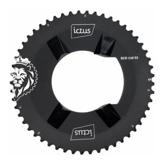 Coroa ICTUS Indexada Aero BCD 110 – 53 Dentes (Shimano Ultegra R8100)