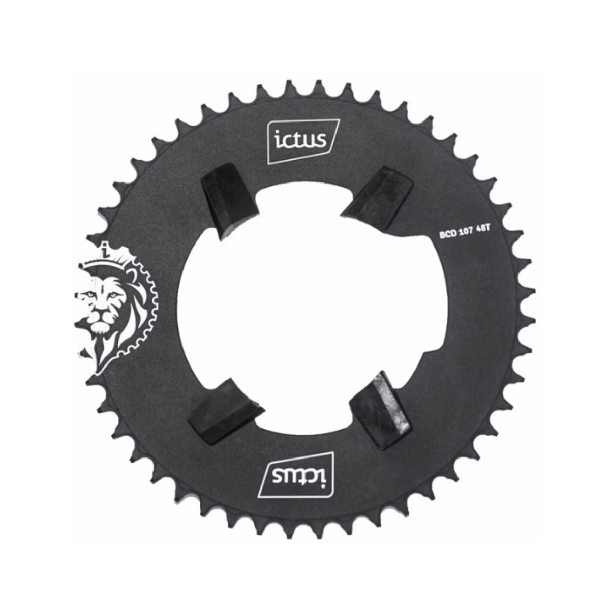 Coroa Ictus Aero BCD 107 48T 4 furos assimétricos
