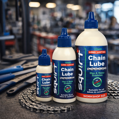 Lubrificante a base de cera Squirt para corrente