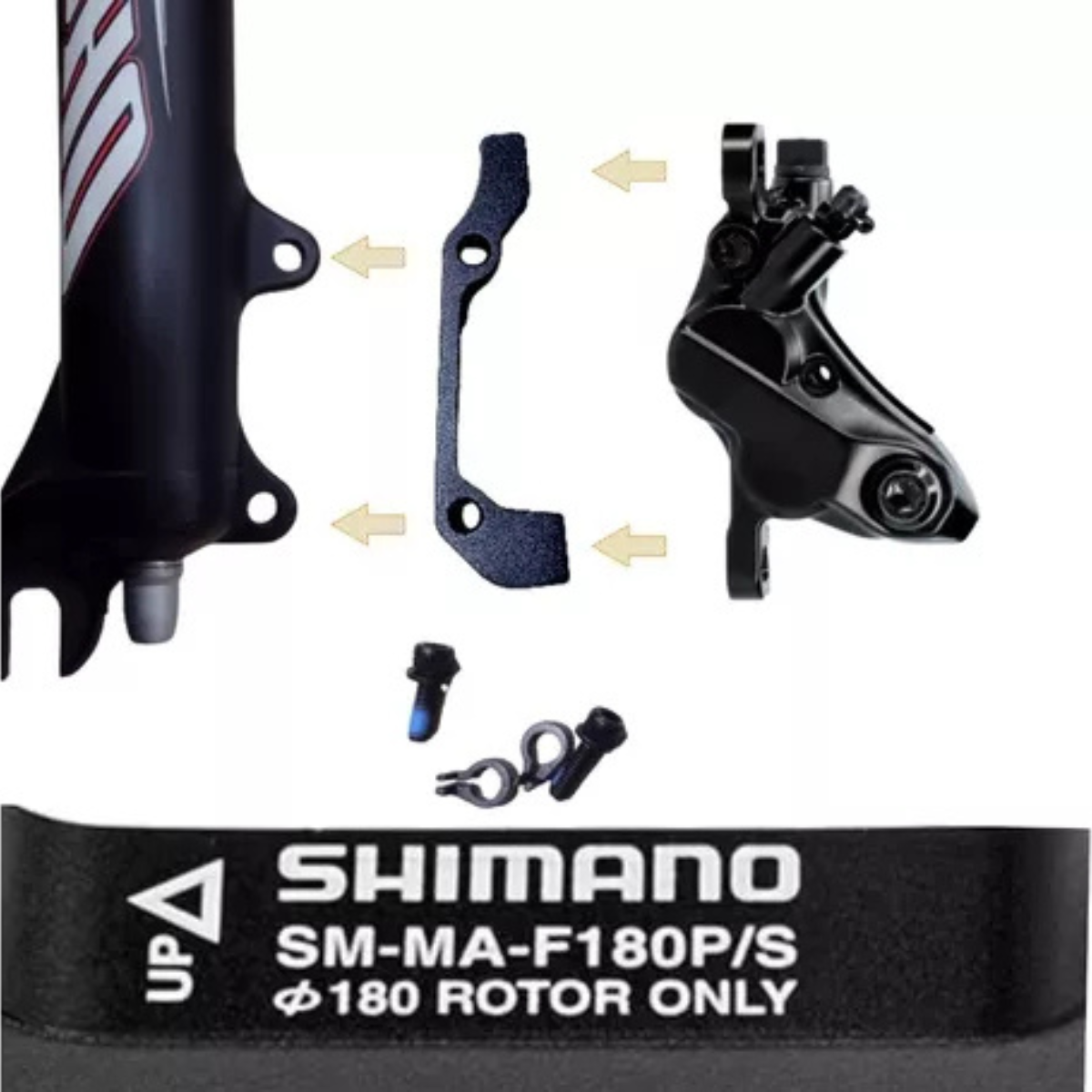 Adapt Shimano Freio Disco Diant Sm-ma-f 180mm Post/is