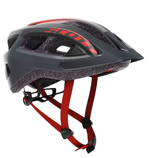 Capacete Scott Supra (Ce) Tamanho U (54-61 Cm) | Cinza E Vermelho