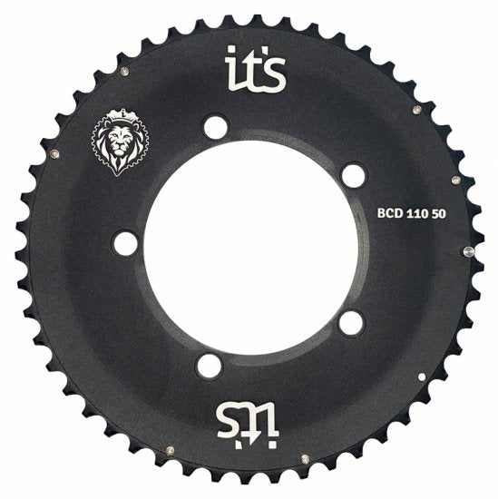 Coroa Ictus Indexada Aero BCD 110 mm 5 Furos para Road/Speed