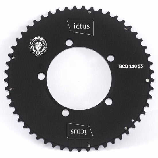 Coroa Ictus Indexada Aero BCD 110 mm 5 Furos para Road/Speed