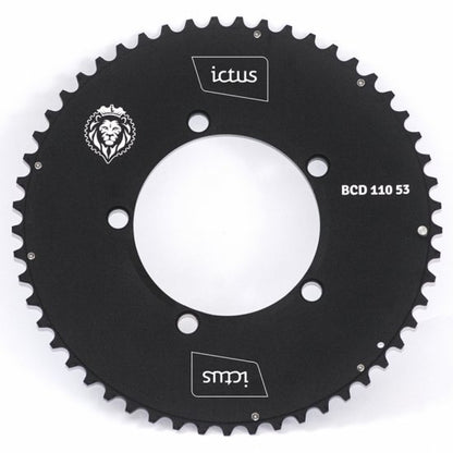 Coroa Ictus Indexada Aero BCD 110 mm 5 Furos para Road/Speed